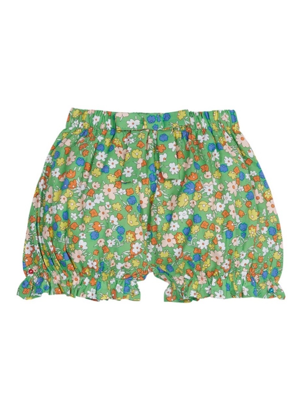 Girls' Green Floral Bloomers